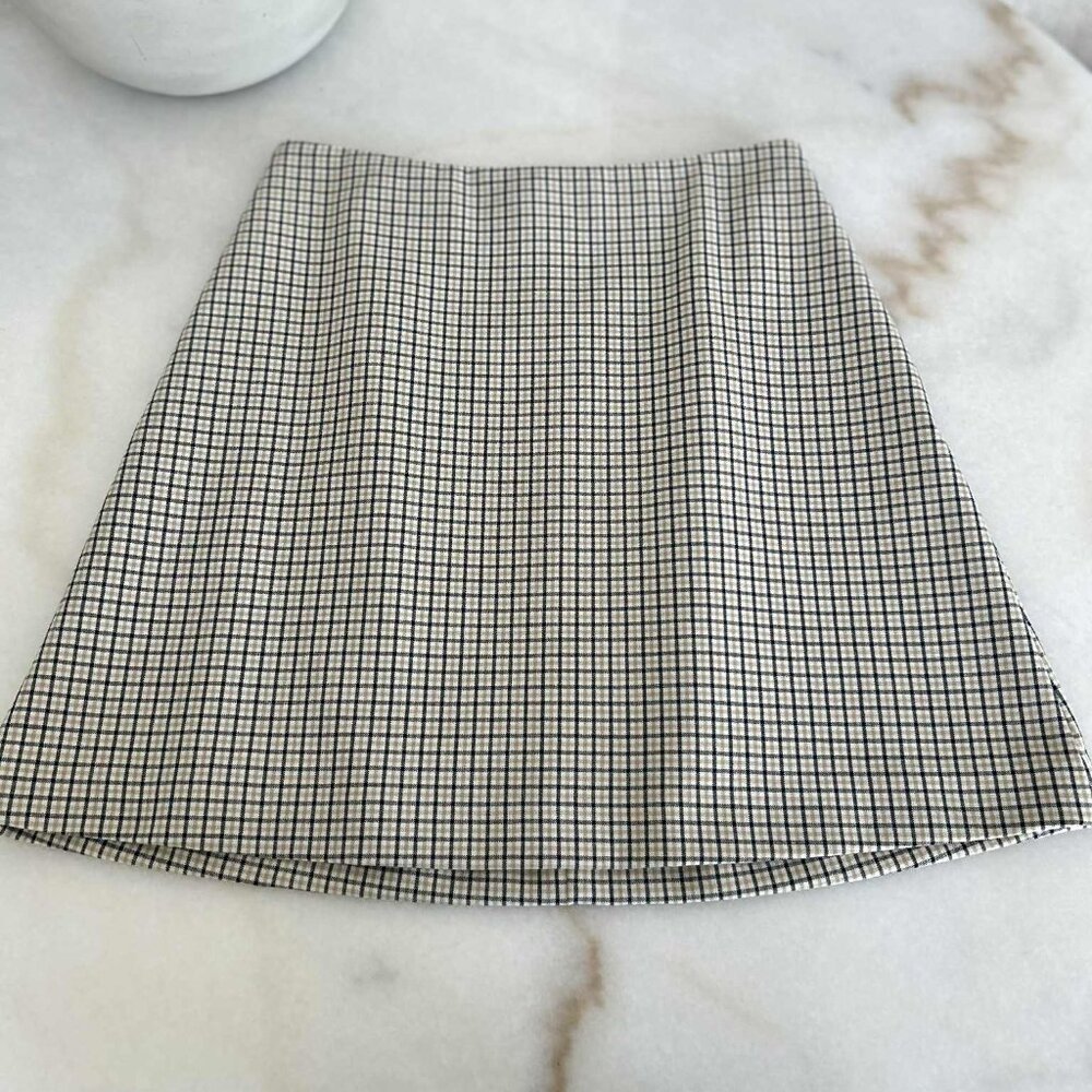 Wilfred (Aritzia) New Classic Check Mini Skirt